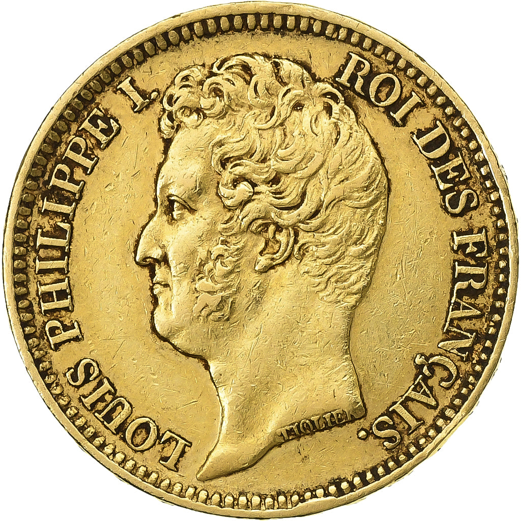 France, 20 Francs, Louis-Philippe, 1831, Lille, Gold, AU(50-53), KM:746.4