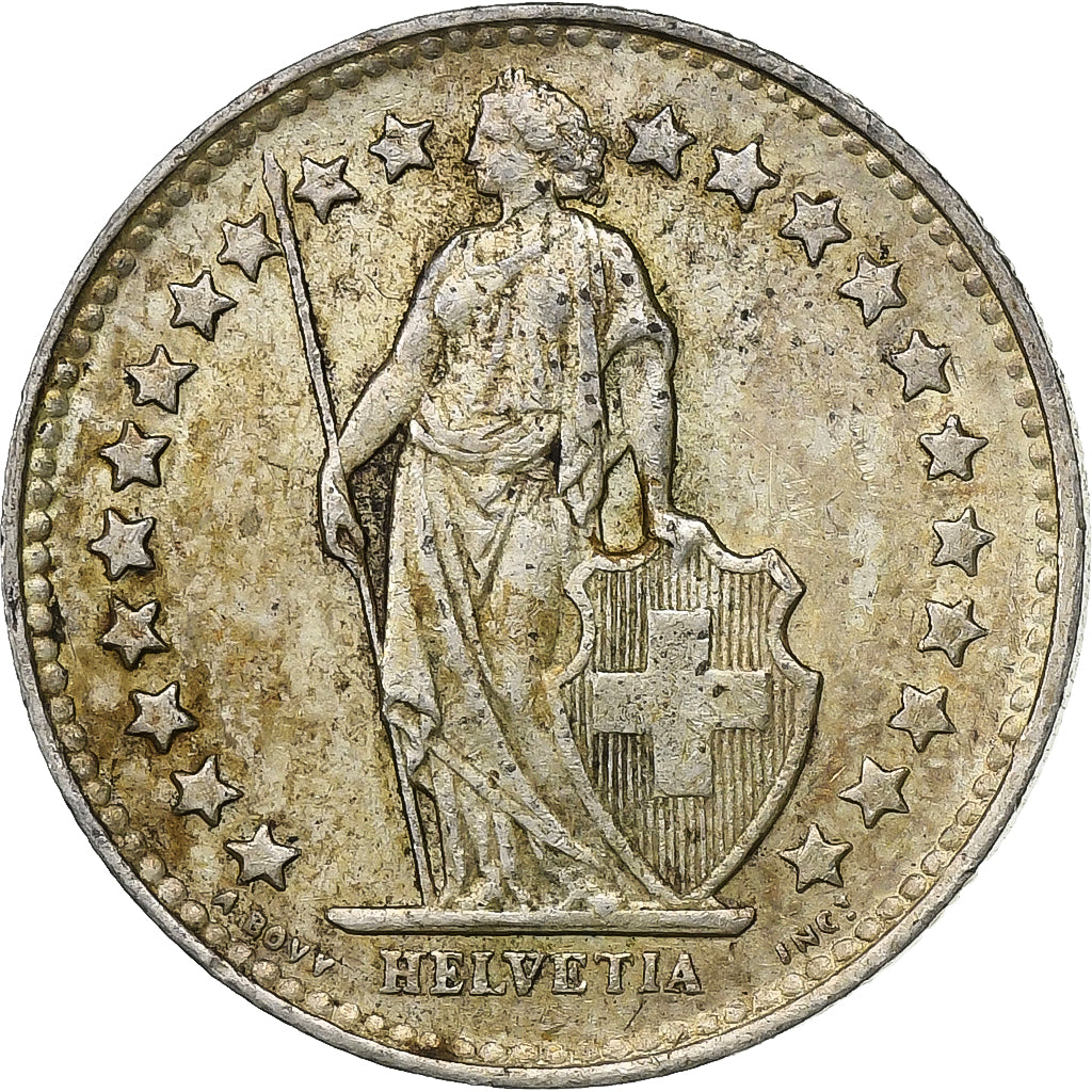 Schweiz, 1/2 Franc, 1946, Bern, Silber, SS, KM:23