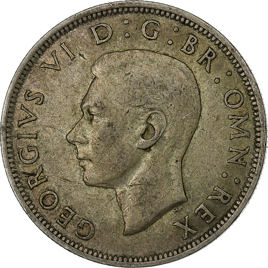 Gran Bretagna, George VI, 1/2 Crown, 1943, Argento, MB+, KM:856