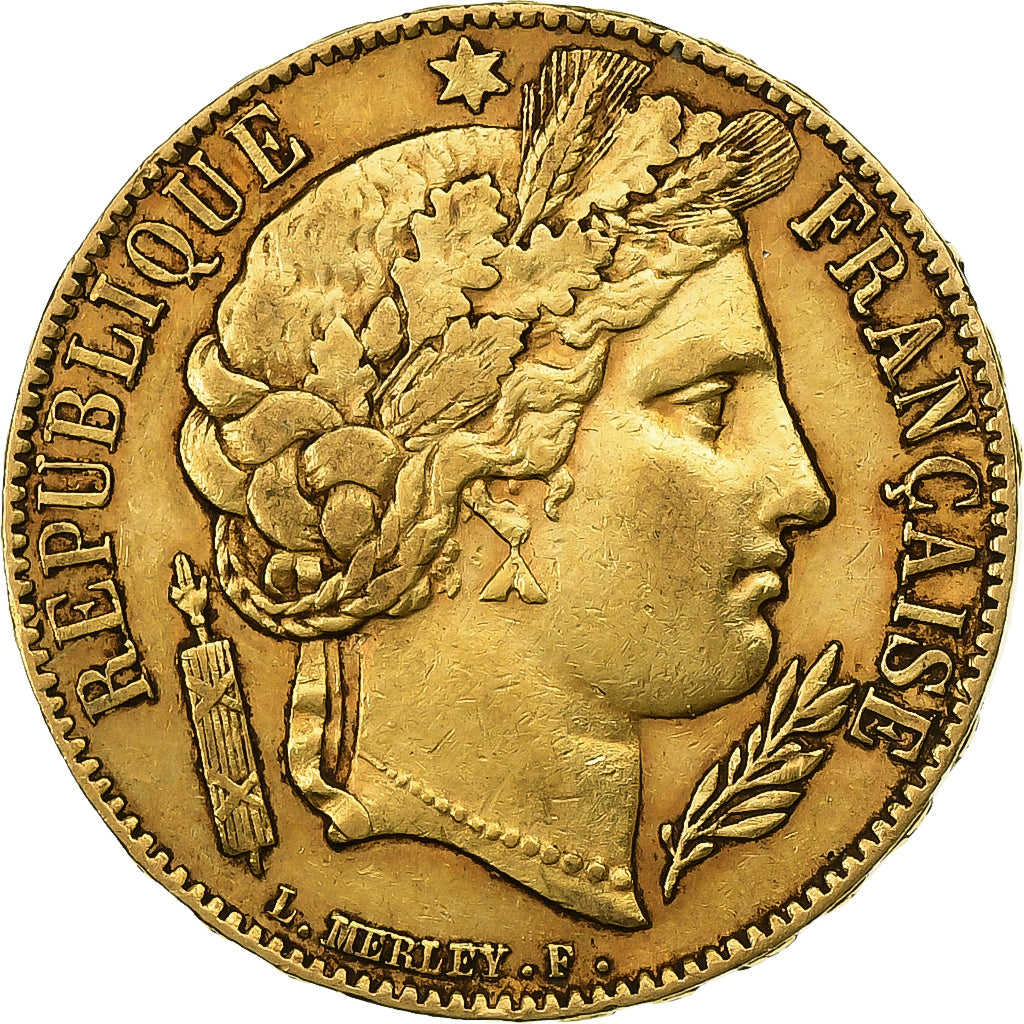 France, 20 Francs, Cérès, 1851, Paris, Or, TTB, KM:762