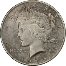 USA, Dollar, Peace Dollar, 1924, U.S. Mint, Srebro, EF(40-45), KM:150