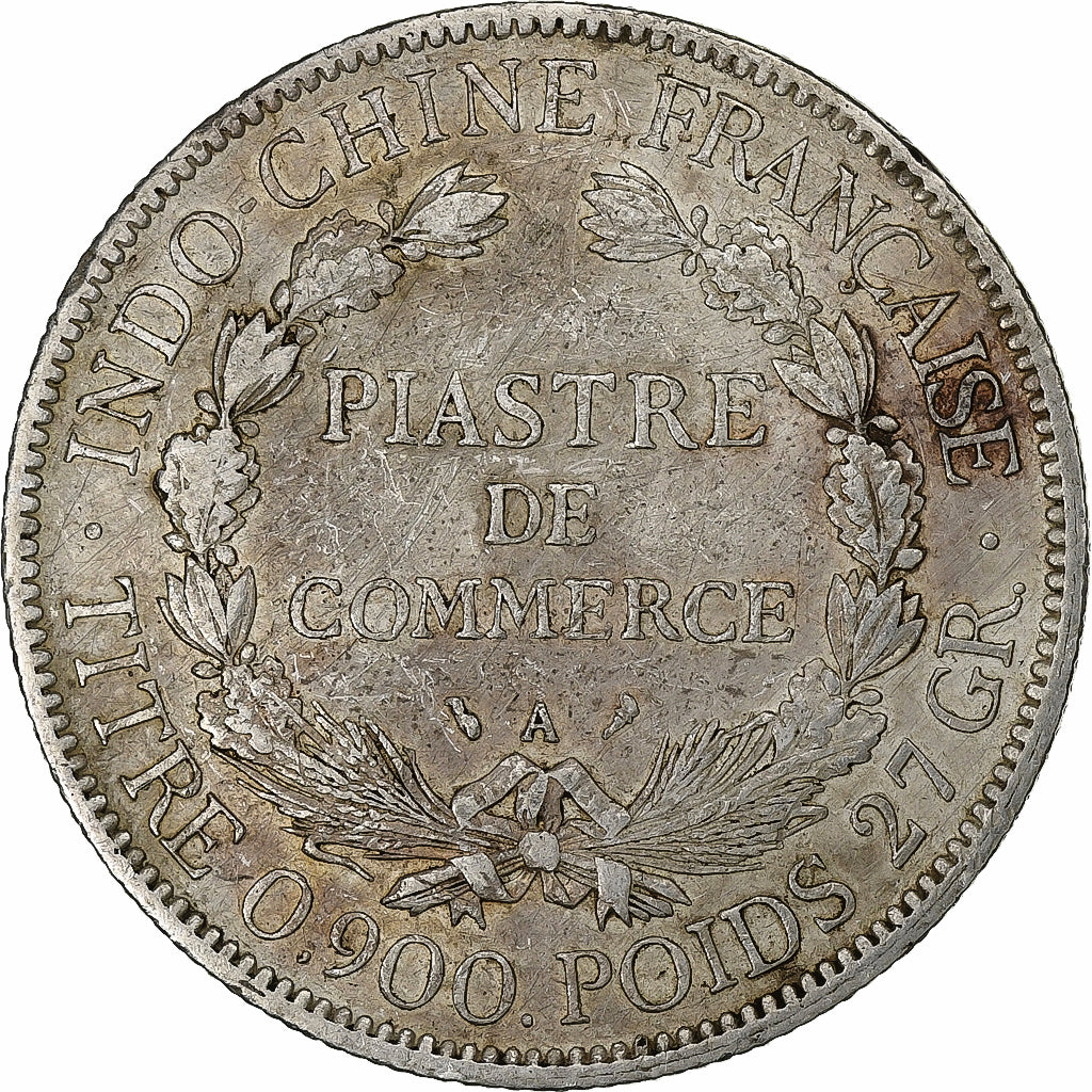 French Indo-China, Piastre, 1904, Paris, Silber, S, KM:5a.1