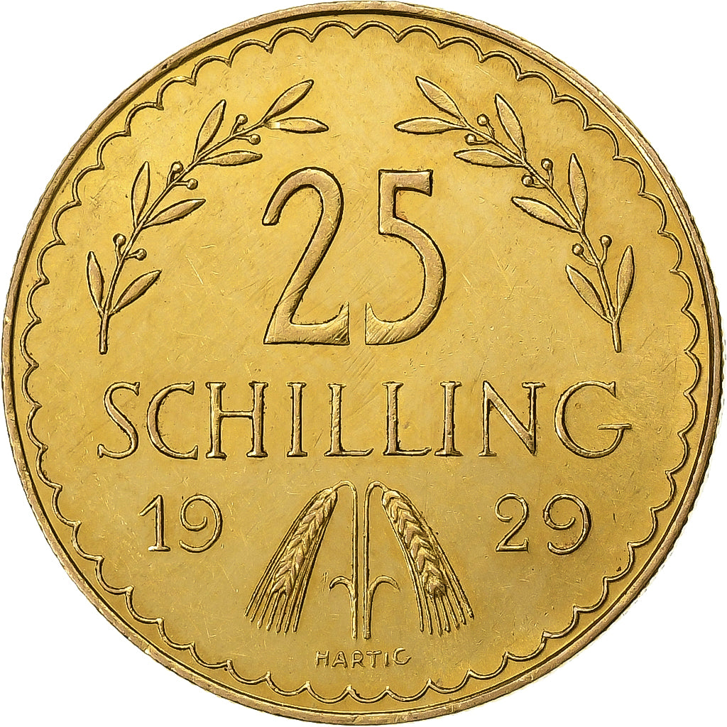 Austria, 25 Schilling, 1929, Vienna, Gold, AU(50-53), KM:2841