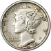 Verenigde Staten, Dime, Mercury Dime, 1918, U.S. Mint, Zilver, ZF, KM:140