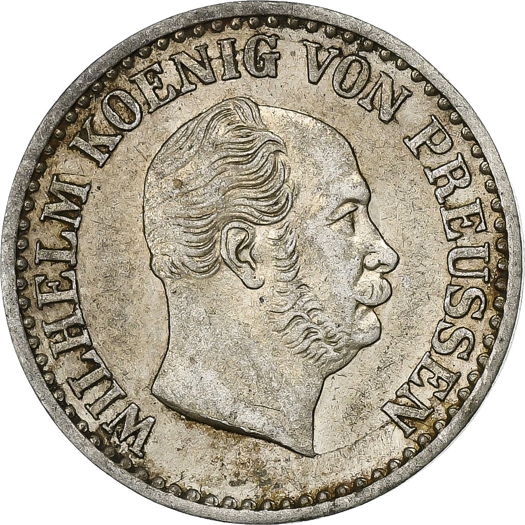 Deutsch Staaten, PRUSSIA, Wilhelm I, Groschen, 1870, Berlin, Silber, SS+, KM:485
