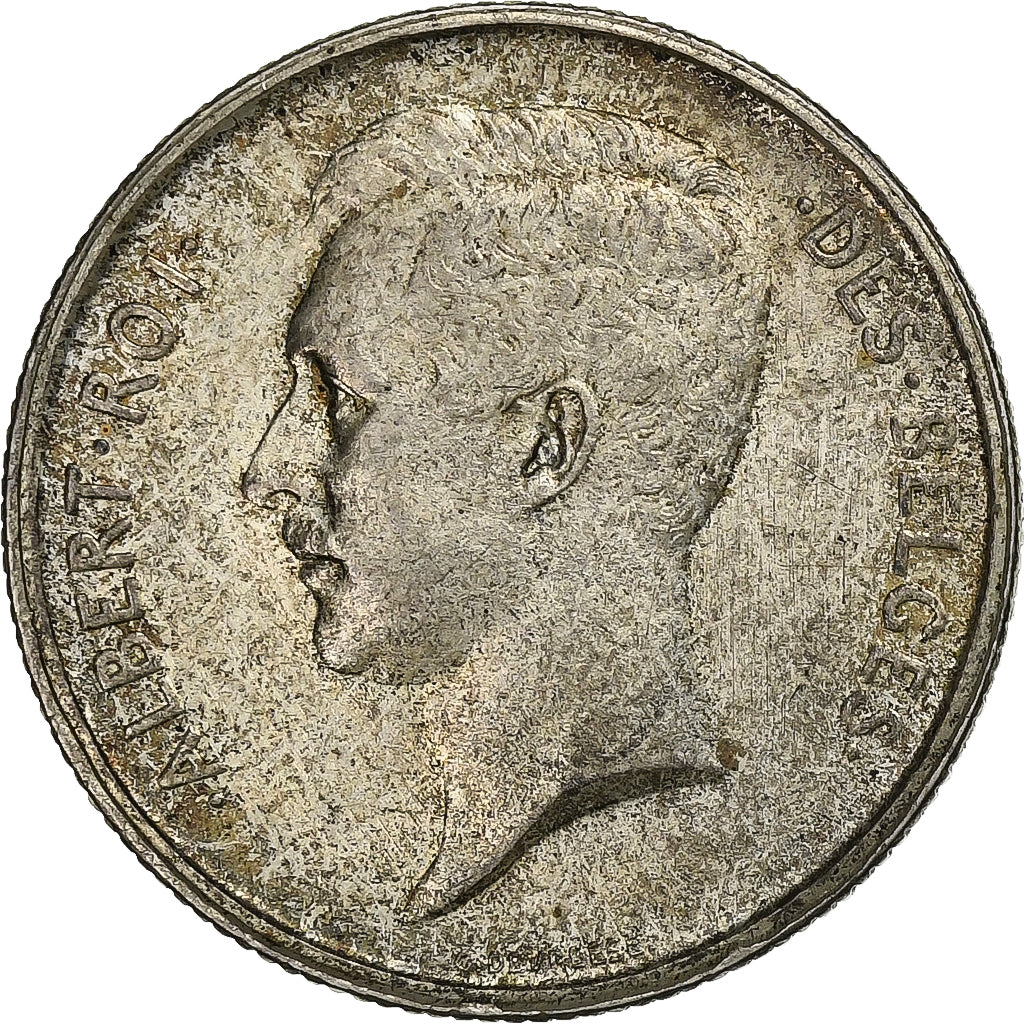 Belgium, 2 Francs, 2 Frank, 1911, Brussels, Silver, AU(50-53), KM:74