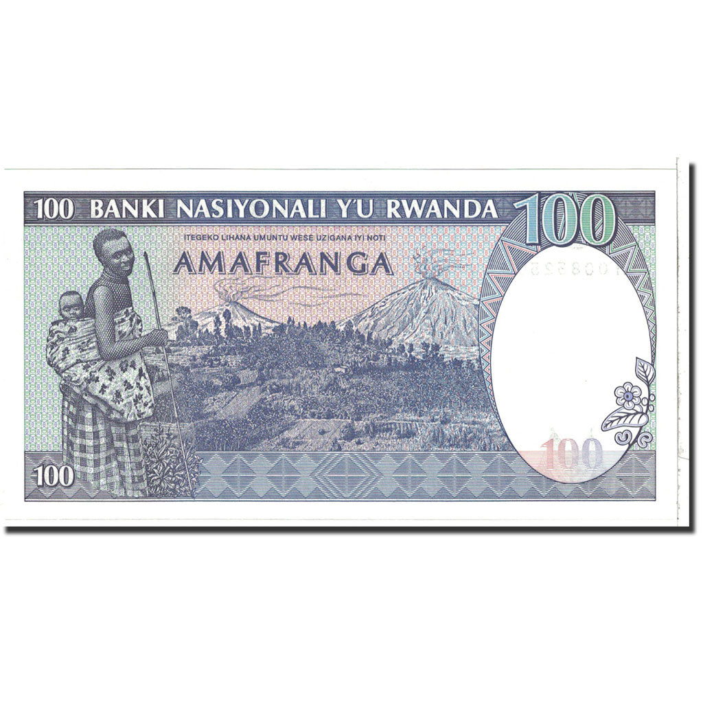Banknote, Rwanda, 100 Francs, 1982, 1982-08-01, KM:18, UNC(65-70)