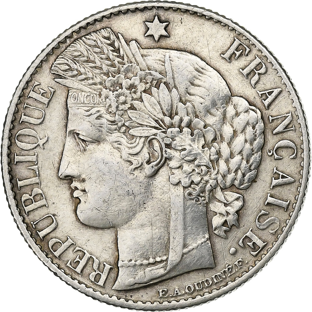 France, 50 Centimes, Cérès, 1888, Paris, Silver, AU(55-58), KM:834.1