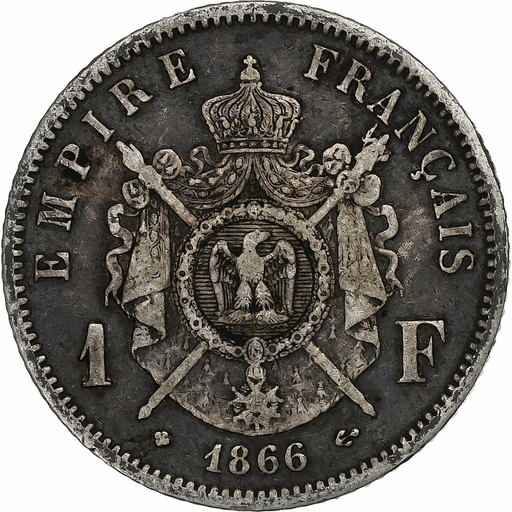 Frankreich, Napoleon III, Franc, Napoléon III, 1866, Strasbourg, Silber, S