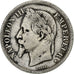 France, Napoléon III, 2 Francs, Napoléon III, 1866, Strasbourg, Argent, B