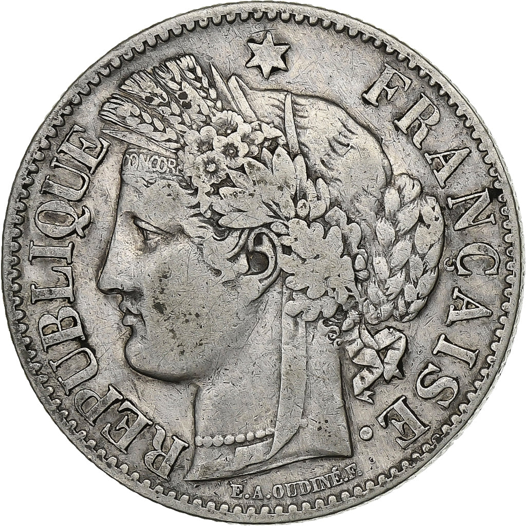 Francia, 2 Francs, Cérès, 1894, Paris, Argento, BB, KM:817.1