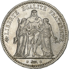 France, 5 Francs, Hercule, 1873, Paris, Silver, MS(60-62), KM:820.1