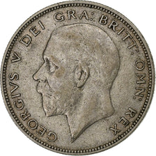 Gran Bretaña, George V, 1/2 Crown, 1933, Plata, MBC, KM:835