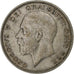 Gran Bretaña, George V, 1/2 Crown, 1933, Plata, MBC, KM:835
