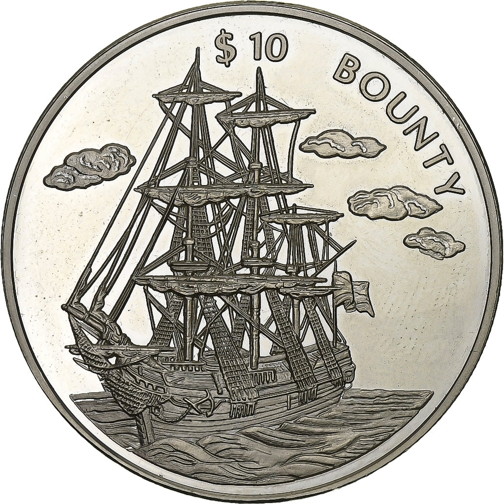 Liberia, 10 Dollars, 1999, Plata, MBC