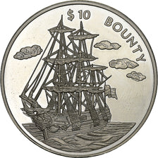 Liberia, 10 Dollars, 1999, Plata, MBC
