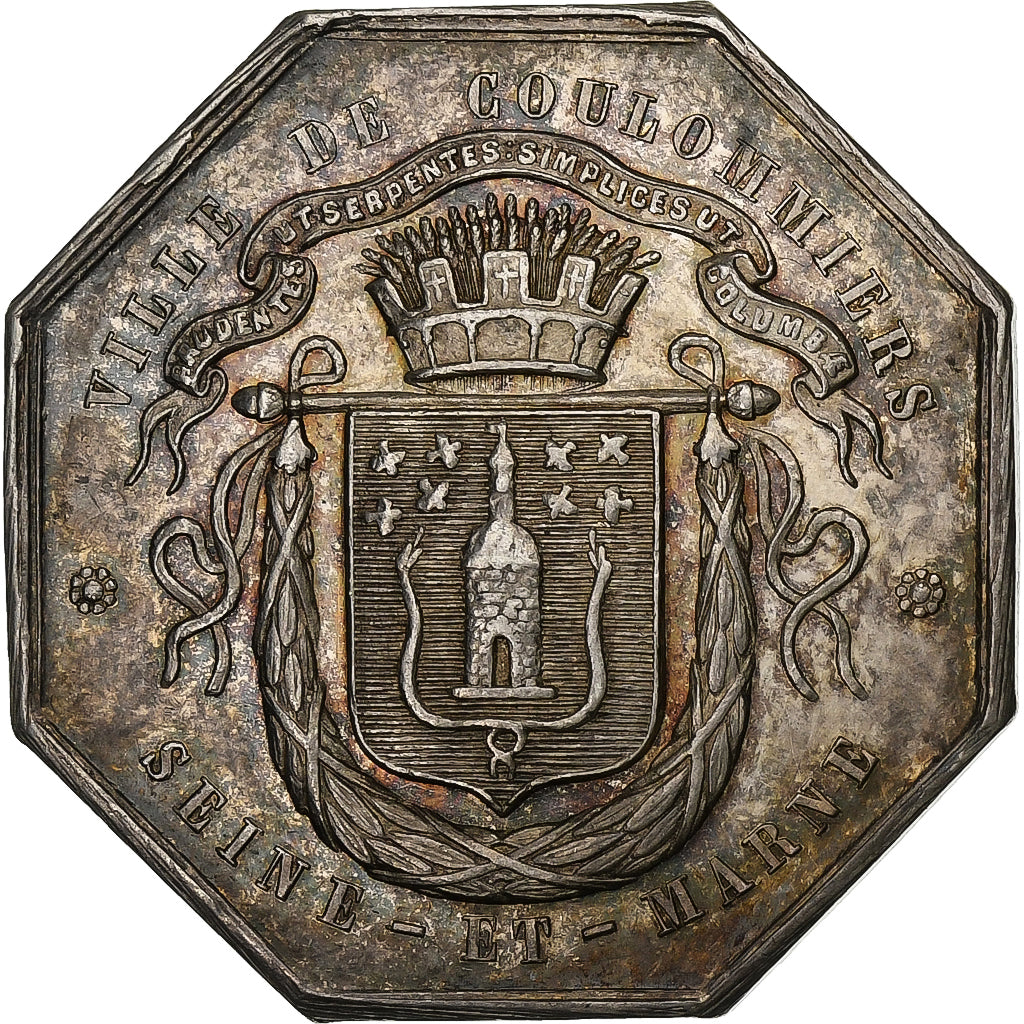 Francia, medaglia, Argento, Bescher, CAISSE D'EPARGNE DE COULOMMIERS, BB+