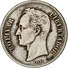 Venezuela, Gram 10, 2 Bolivares, 1935, Philadelphia, Argento, MB+, KM:23
