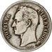 Venezuela, Gram 10, 2 Bolivares, 1935, Philadelphia, Argento, MB+, KM:23