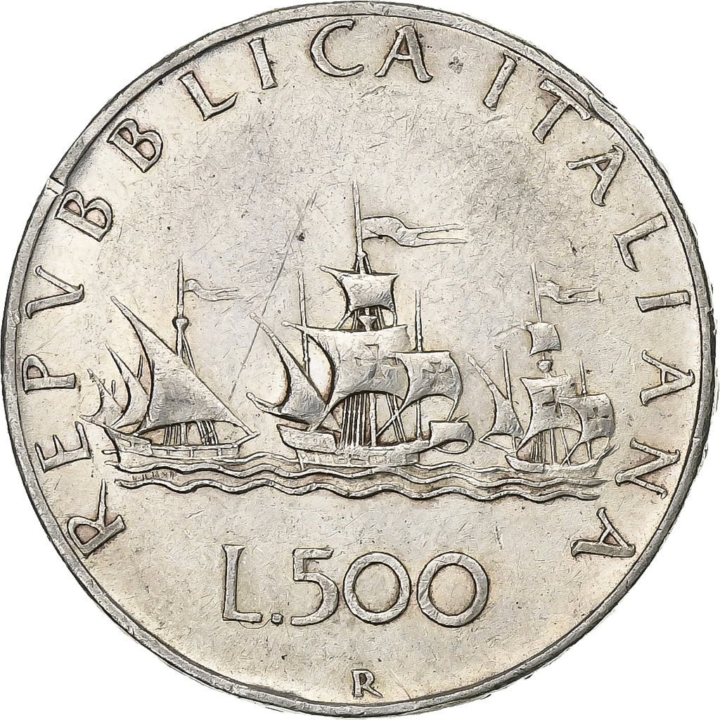 Italy, 500 Lire, 1958, Rome, Silver, EF(40-45), KM:98