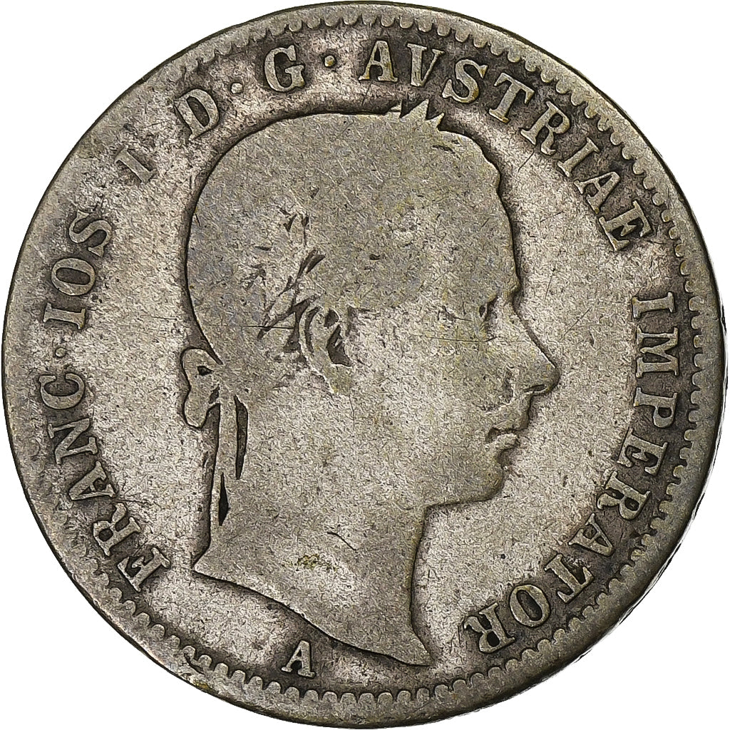 Autriche, Franz Joseph I, 1/4 Florin, 1858, Vienne, Argent, TB+, KM:2213