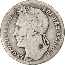Belgium, Leopold I, 1/4 Franc, 1844, Brussels, Silver, VF(20-25), KM:8