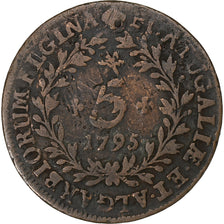 Azores, 5 Reis, 1795, Copper, VF(20-25), KM:9