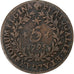 Azores, 5 Reis, 1795, Copper, VF(20-25), KM:9