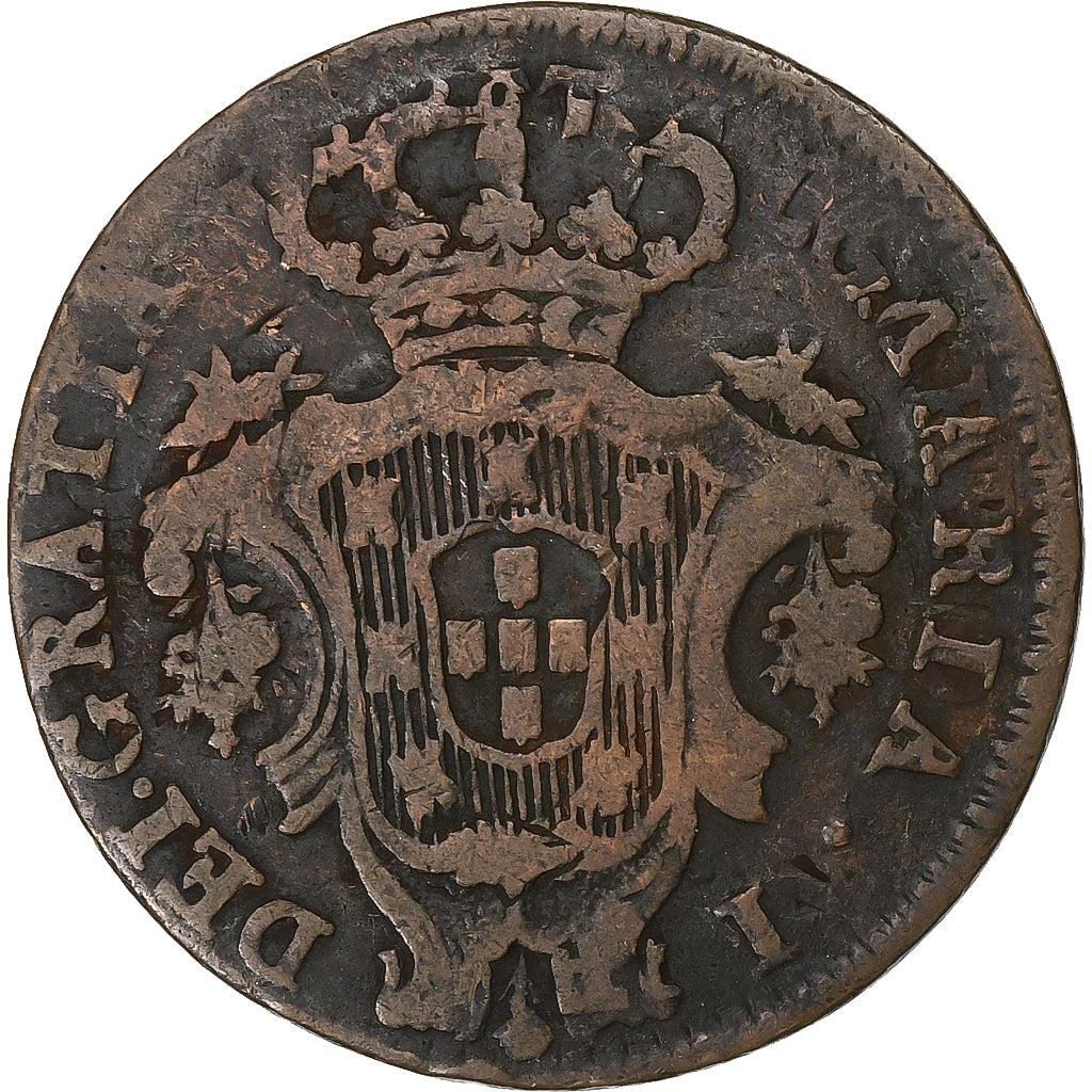 Azores, 5 Reis, 1795, Copper, VF(20-25), KM:9