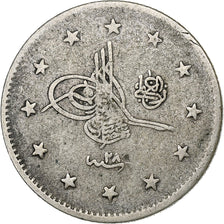Turkey, Abdul Hamid II, 2 Kurush, 1902 / AH 1293//28, Qustantiniyah, Silver