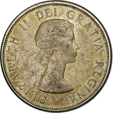 Canada, Elizabeth II, 50 Cents, 1964, Ottawa, Silver, EF(40-45), KM:56