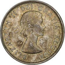 Canada, Elizabeth II, 50 Cents, 1962, Ottawa, Silver, VF(30-35), KM:56