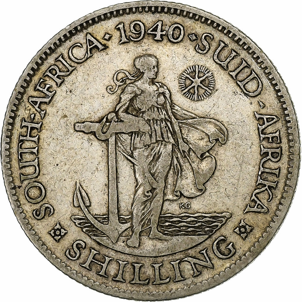 South Africa, George VI, Shilling, 1940, Pretoria, Silver, VF(30-35), KM:28