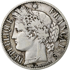 France, Franc, Cérès, 1872, Paris, Silver, VF(30-35), KM:822.1