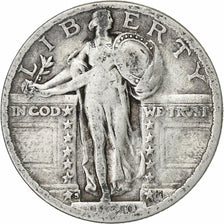 Stati Uniti, Quarter, Standing Liberty Quarter, 1920, San Francisco, Argento