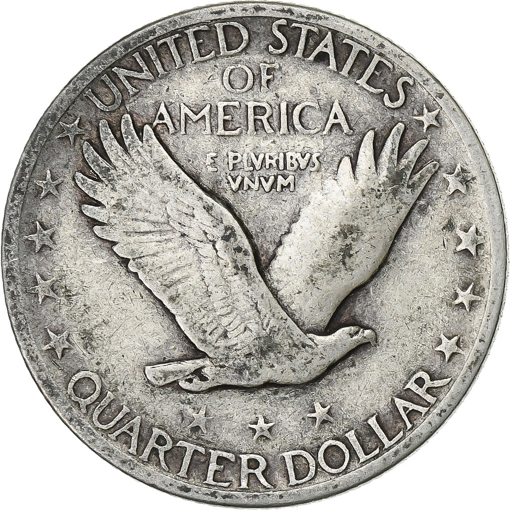 Stati Uniti, Quarter, Standing Liberty Quarter, 1920, San Francisco, Argento