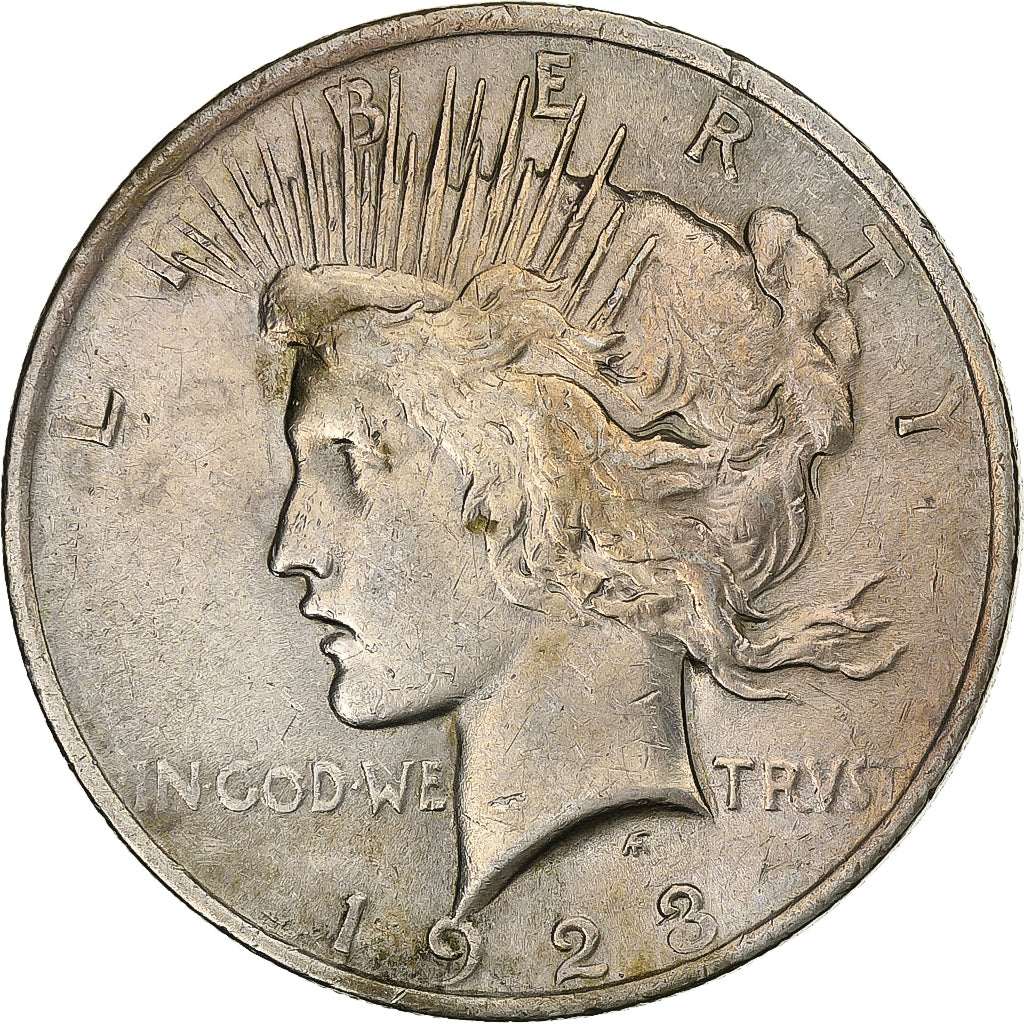 United States, Dollar, Peace Dollar, 1923, Philadelphia, Silver, VF(30-35)