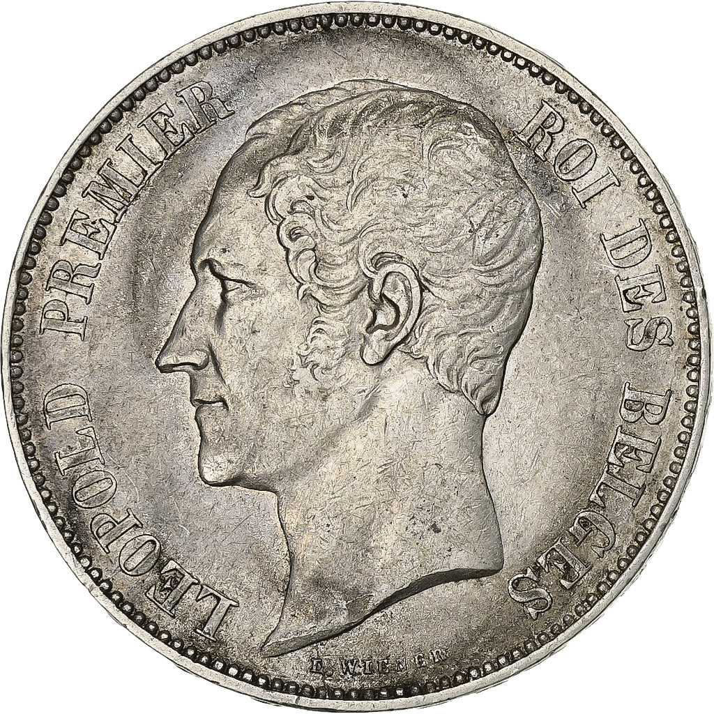 Belgium, Leopold I, 5 Francs, 5 Frank, 1851, Brussels, Silver, EF(40-45), KM:17