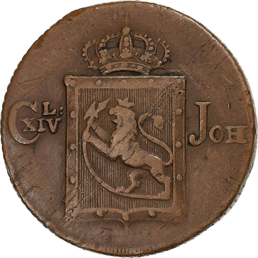 Norvegia, Carl XIV, Skilling, 1820, Rame, BB, KM:286