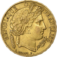 France, 20 Francs, Cérès, 1851, Paris, Or, TTB+, KM:762