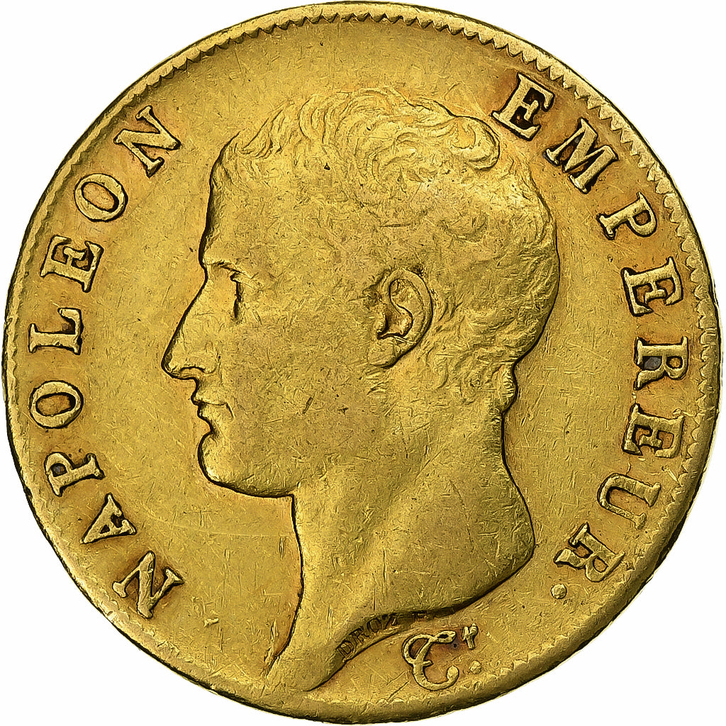 France, 40 Francs, Napoléon I, AN 13, Paris, Or, TTB, KM:664.1