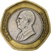 Jordan, Hussein, 1/2 Dinar, 1997/AH1417, Bi-Metallic, EF(40-45), KM:63