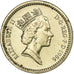 Great Britain, Elizabeth II, Pound, 1986, Nickel-brass, EF(40-45), KM:946