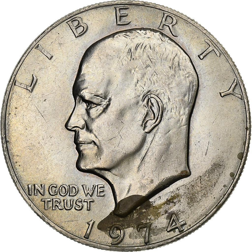 Estados Unidos, Dollar, Eisenhower Dollar, 1974, Philadelphia, Cobre - níquel