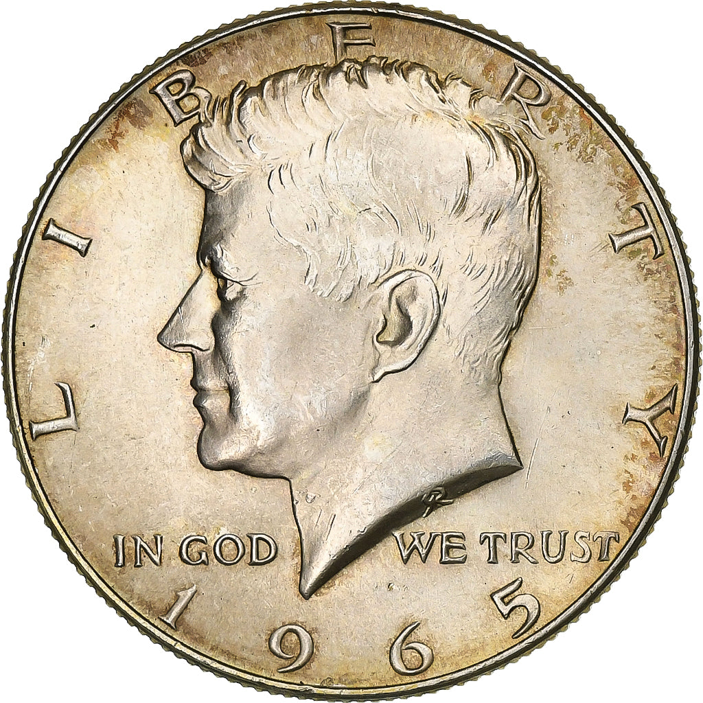 United States, Half Dollar, Kennedy Half Dollar, 1965, Philadelphia, Silver