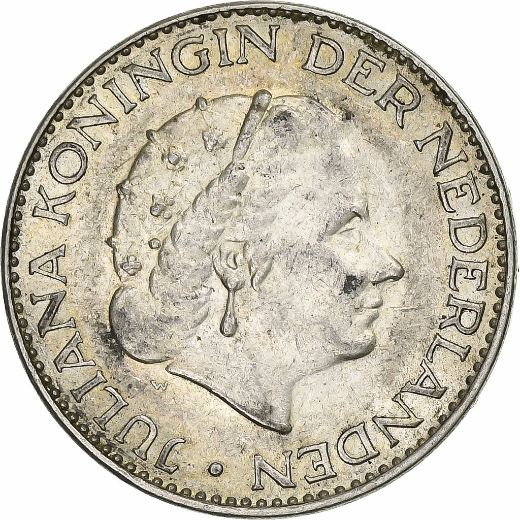 Pays-Bas, Juliana, Gulden, 1965, Utrecht, Argent, TB+, KM:184