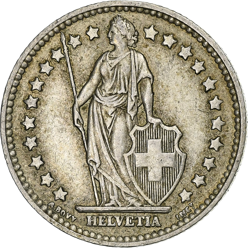 Szwajcaria, Franc, 1956, Bern, Srebro, EF(40-45), KM:24