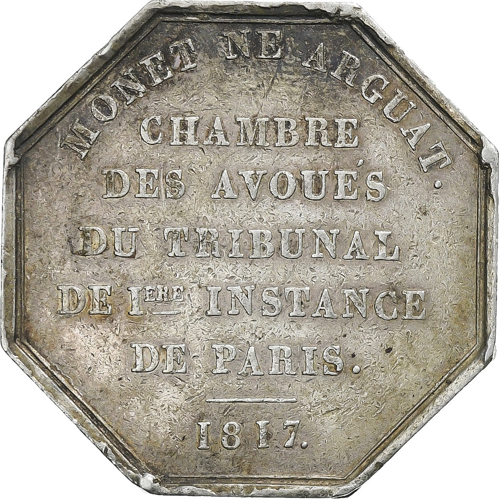 Francia, ficha, Louis XVIII, Chambre des avoués du Tribunal de Ière Instance