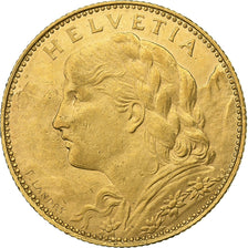 Switzerland, 10 Francs, 1912, Bern, Gold, EF(40-45), KM:36