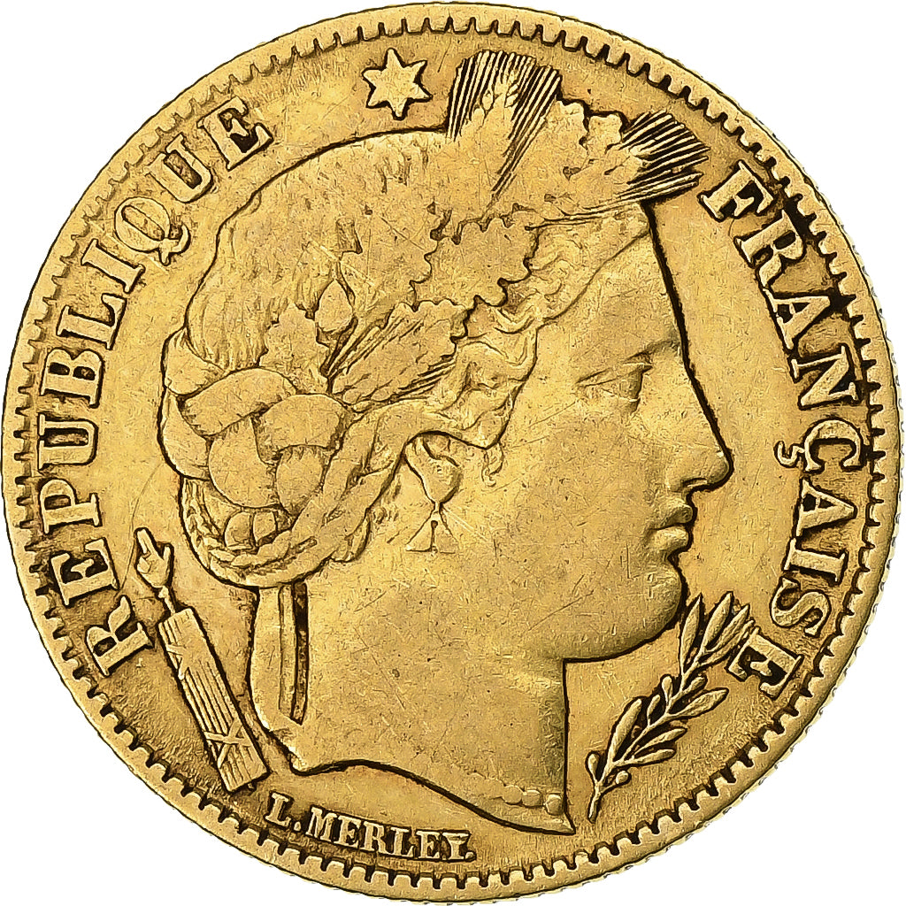 France, 10 Francs, Cérès, 1851, Paris, Or, TB+, KM:770